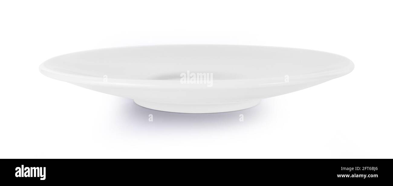 white plate isolated on white background Stock Photo - Alamy