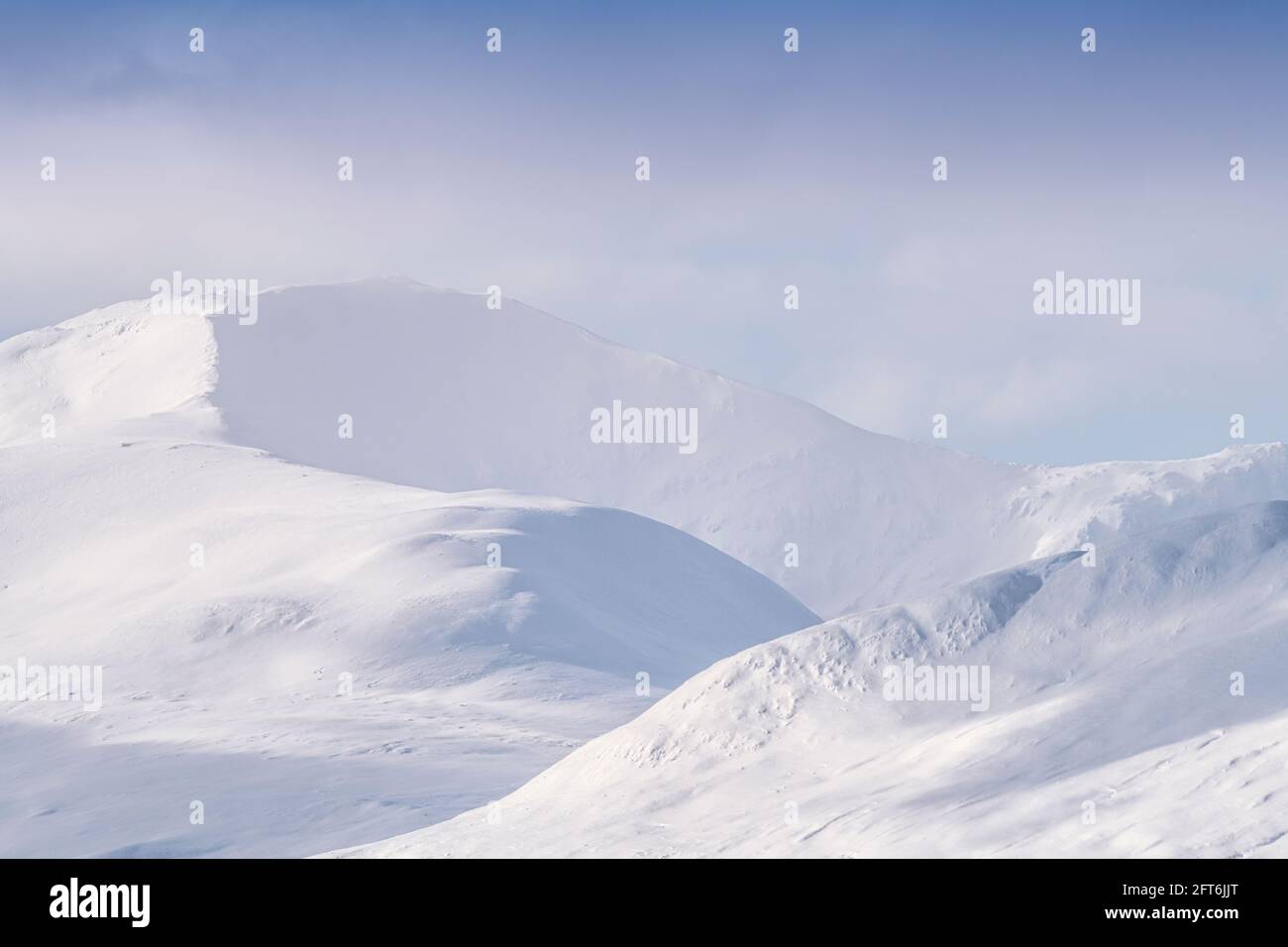 Ben Lawers Mountain in winter Stock Photo