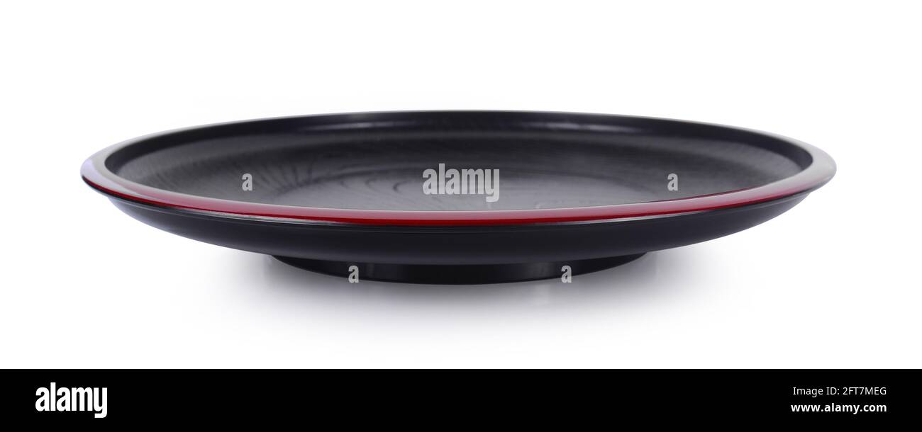 empty plate isolated on white background Stock Photo - Alamy