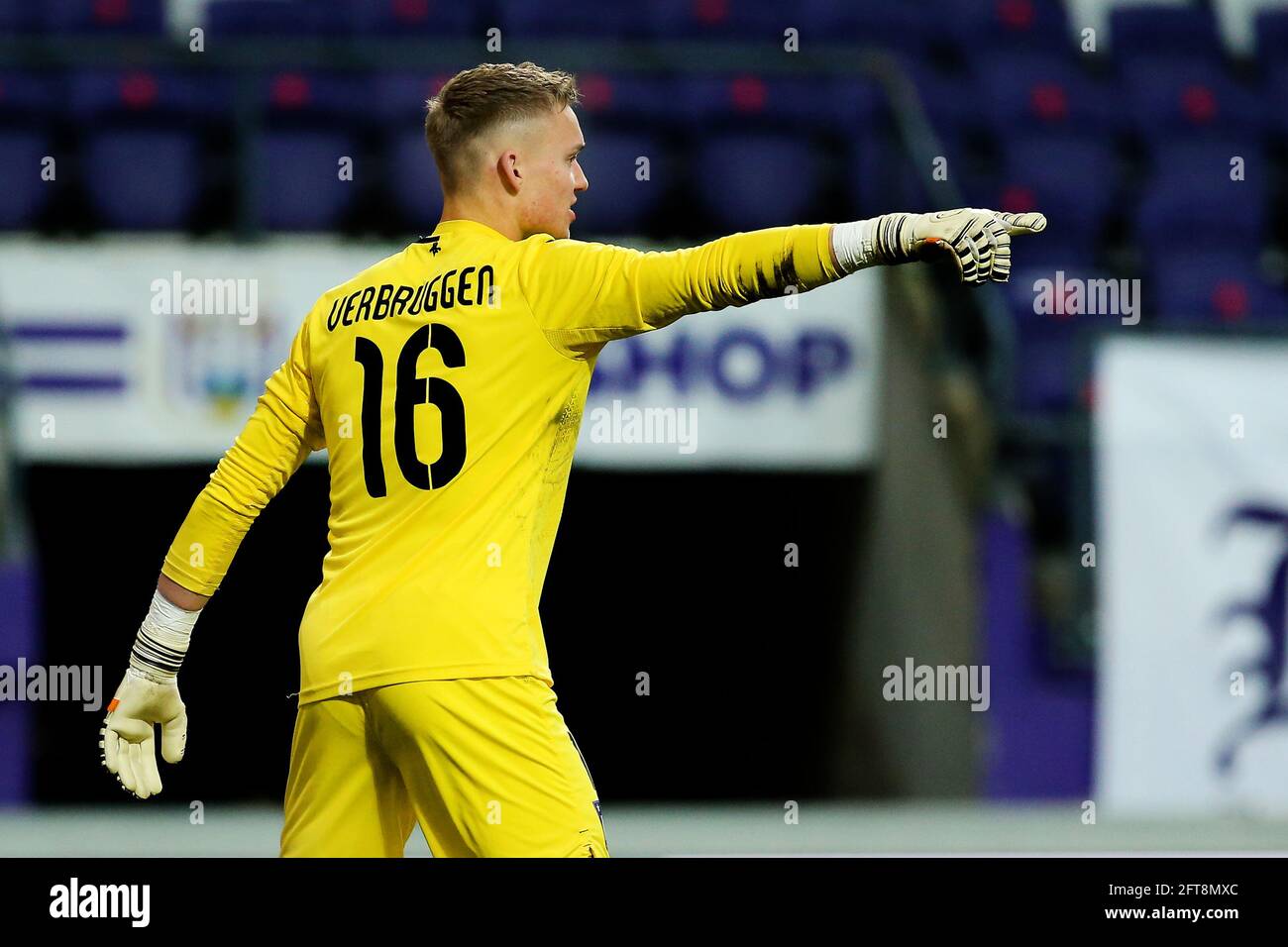 Anderlechts Lukas Nmecha Receives Yellow Card Editorial Stock Photo - Stock  Image