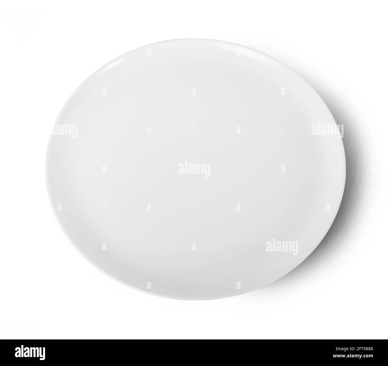 white plate isolated on white background Stock Photo - Alamy