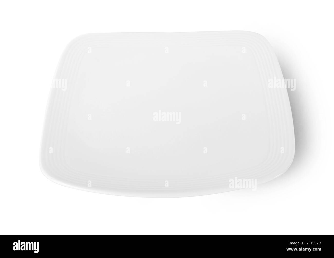 white plate isolated on white background Stock Photo - Alamy