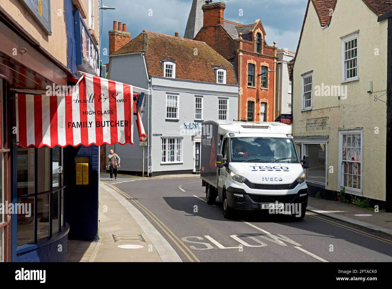 Tesco delivery van in Maldon, Essex, England UK Stock Photo Alamy