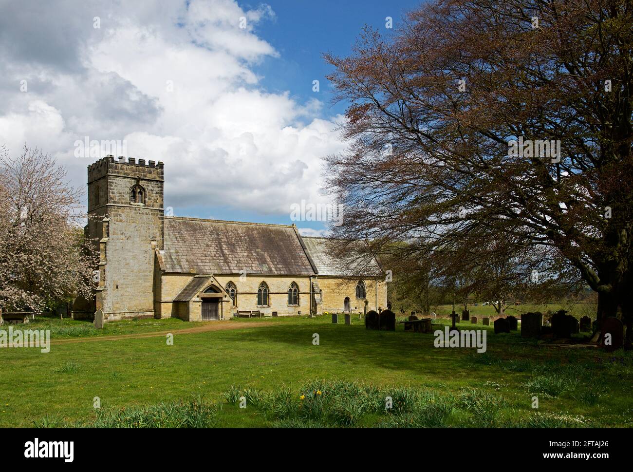 St Mary's Church, near the village of Westow, North Yorkshire, England UK Stock Photo