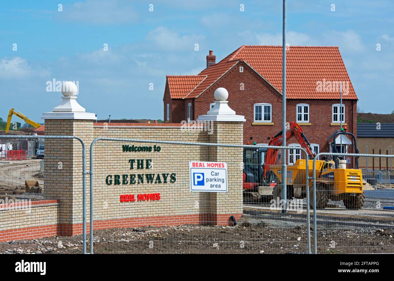 New Beal homes in the Greenways housing development, Rawcliffe Road