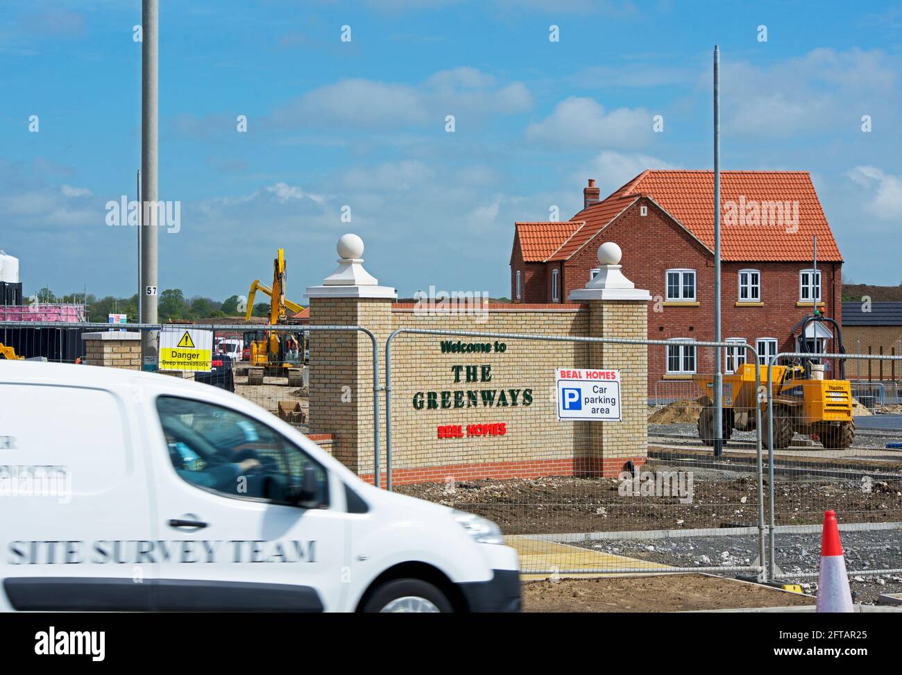 New Beal homes in the Greenways housing development, Rawcliffe Road