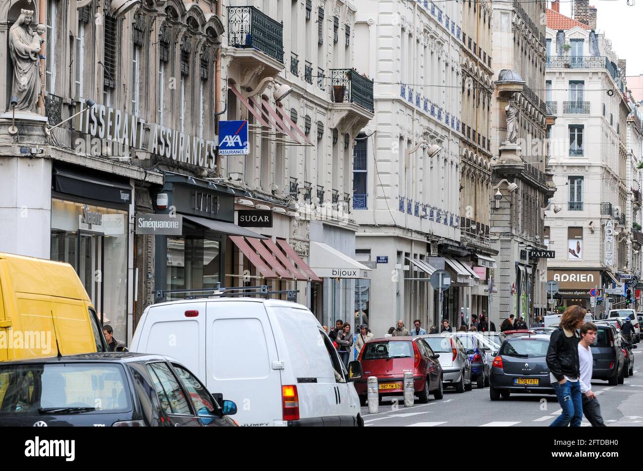 Edouard Herriot street, Lyon, France Stock Photo - Alamy