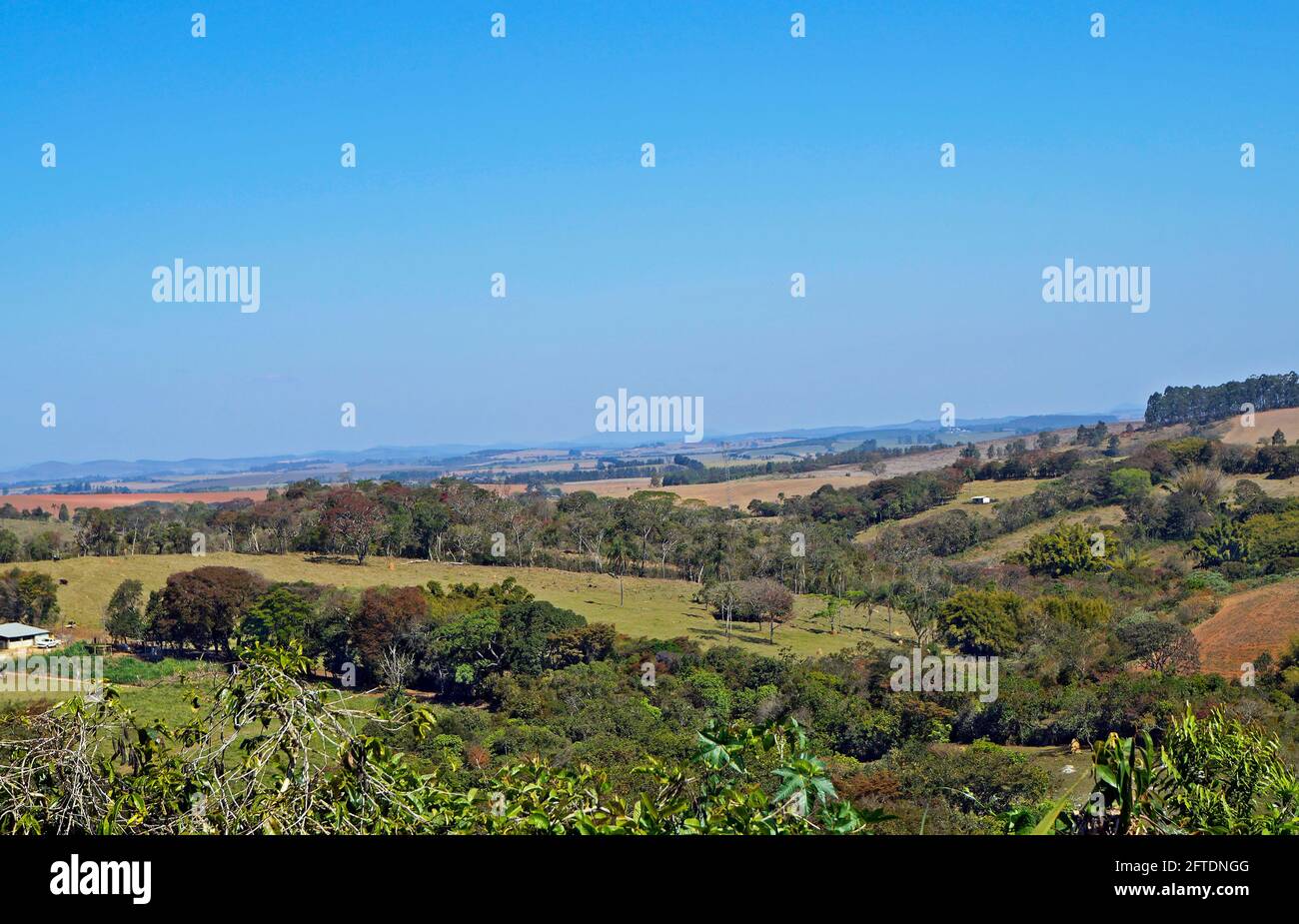 Typical countryside in Minas Gerais, Brazil Stock Photo