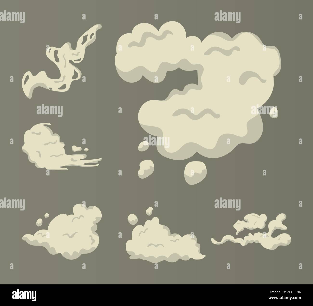 smoke six icons Stock Vector Image & Art - Alamy