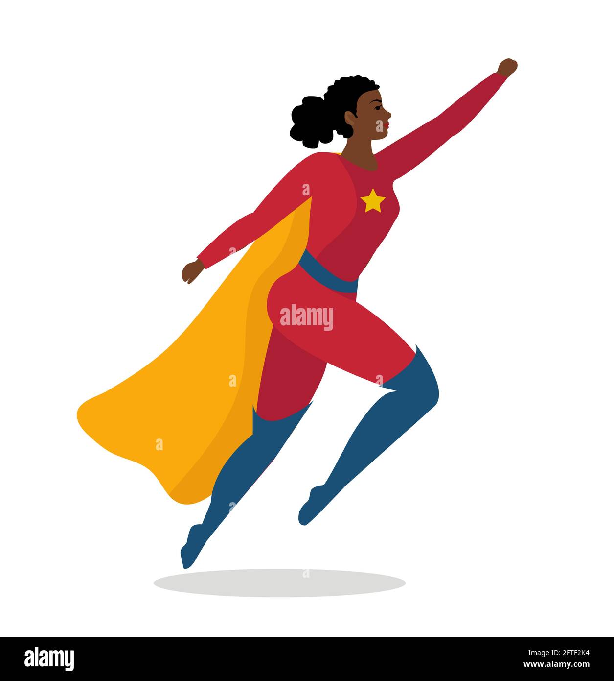 Funny wonder woman cartoon Royalty Free Vector Image