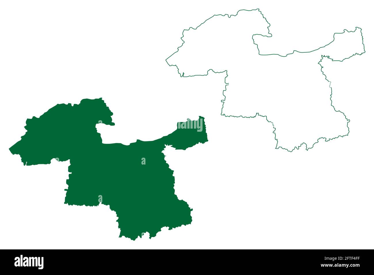 Simple outline map of Maharashtra is a state of India. 21798283 Vector Art  at Vecteezy