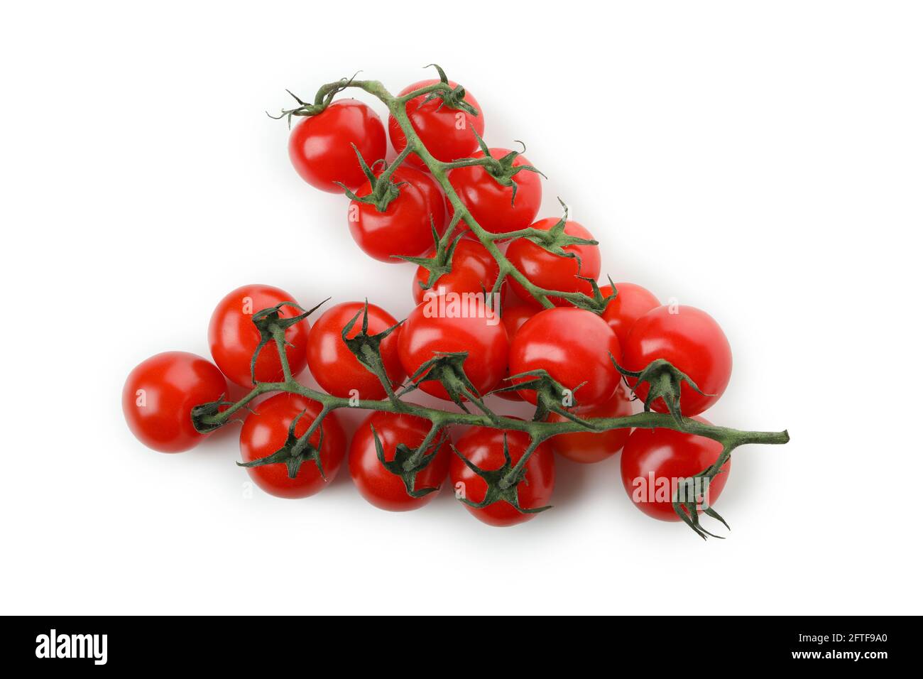 Fresh cherry tomatoes isolated on white background Stock Photo - Alamy