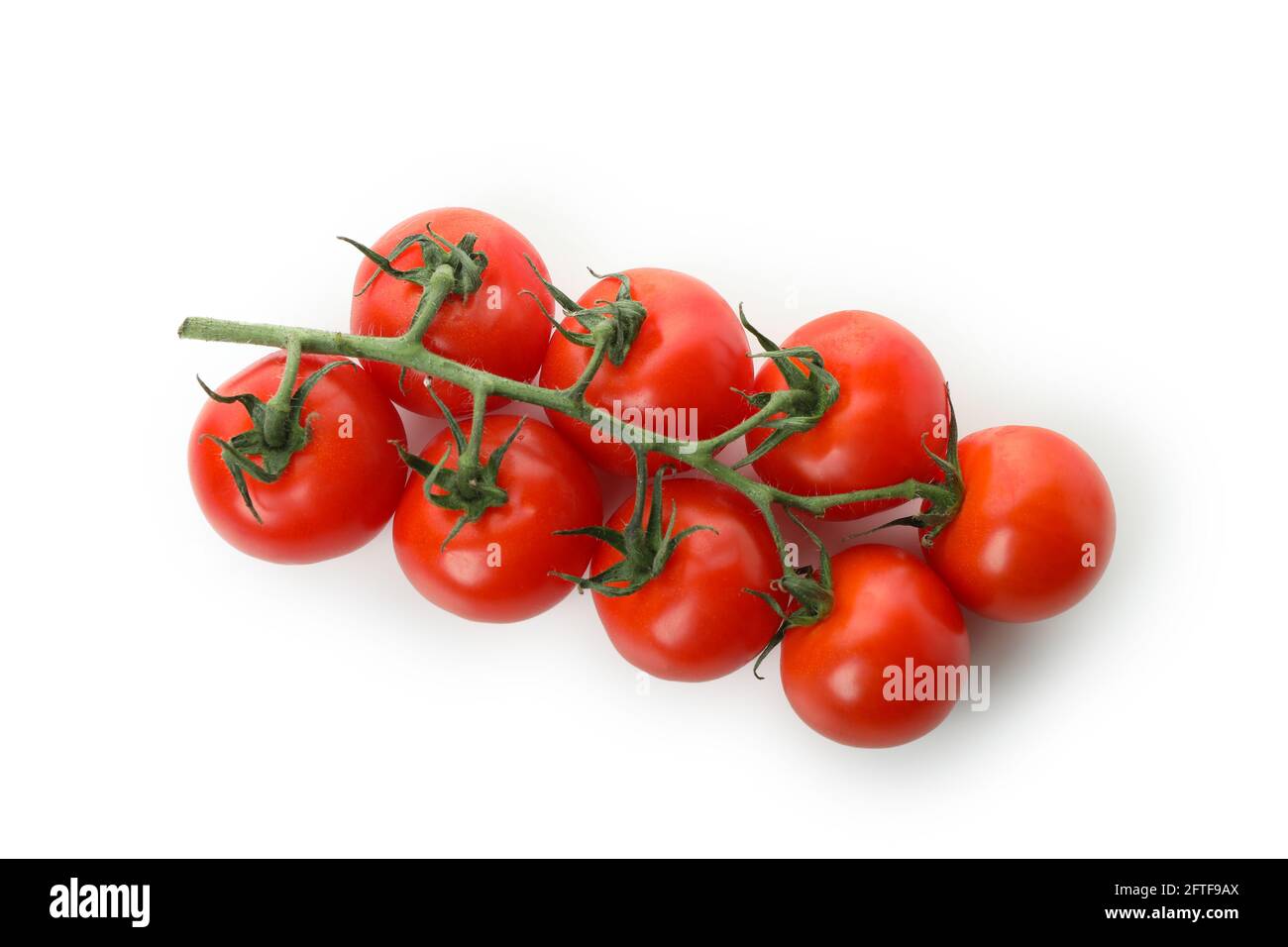 Fresh cherry tomatoes isolated on white background Stock Photo - Alamy