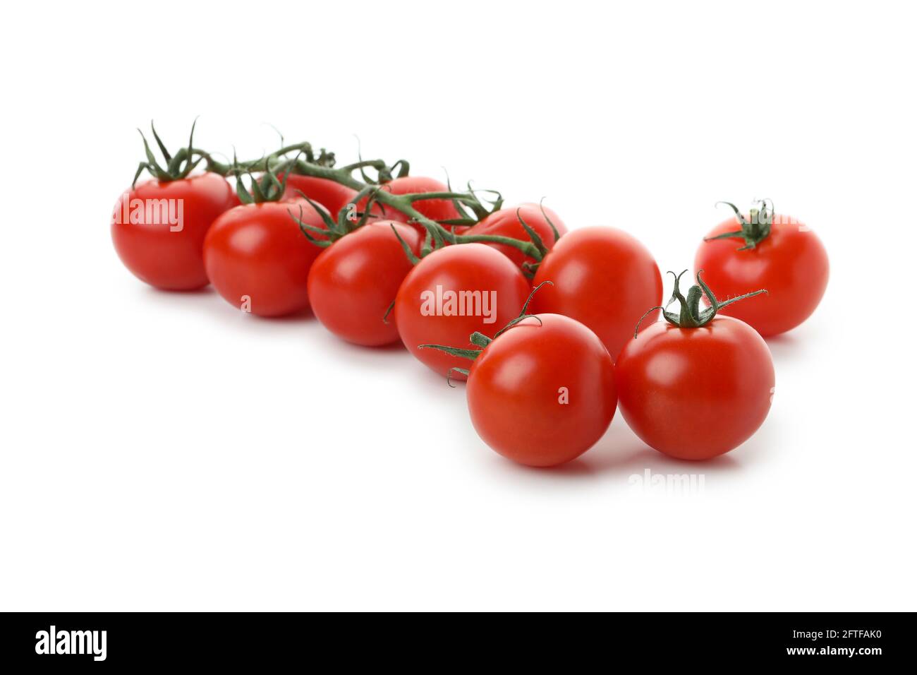 Fresh cherry tomatoes isolated on white background Stock Photo - Alamy