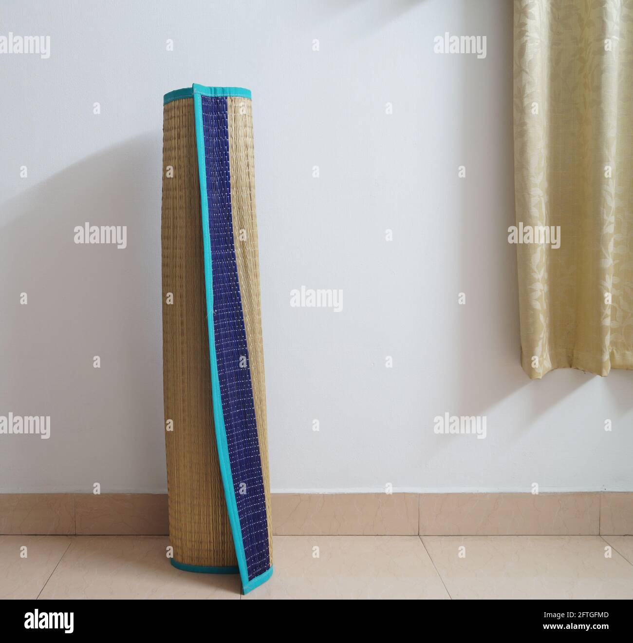 Natural Grass mat on the floor Stock Photo Alamy