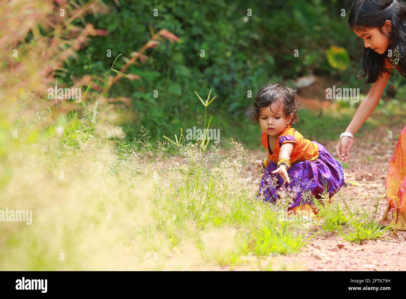 Indian long hair toddler hi-res stock photography and images - Alamy