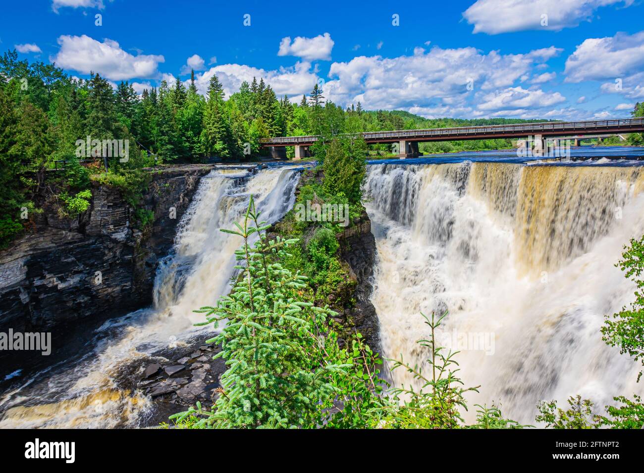 Kakabeka Falls and Cedar Falls Conservation Area Ontario Canada Stock