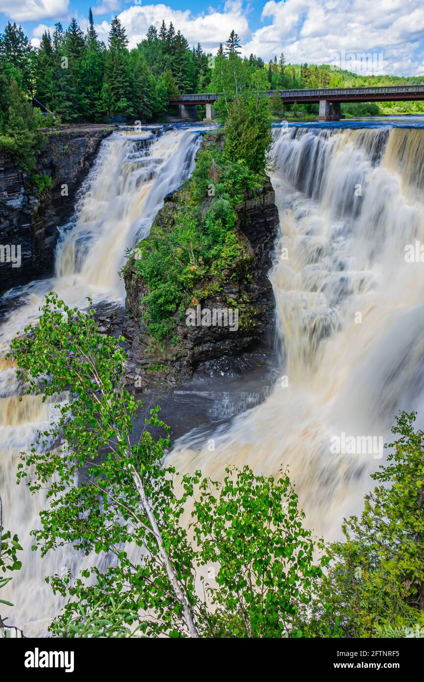 Kakabeka Falls and Cedar Falls Conservation Area Ontario Canada Stock
