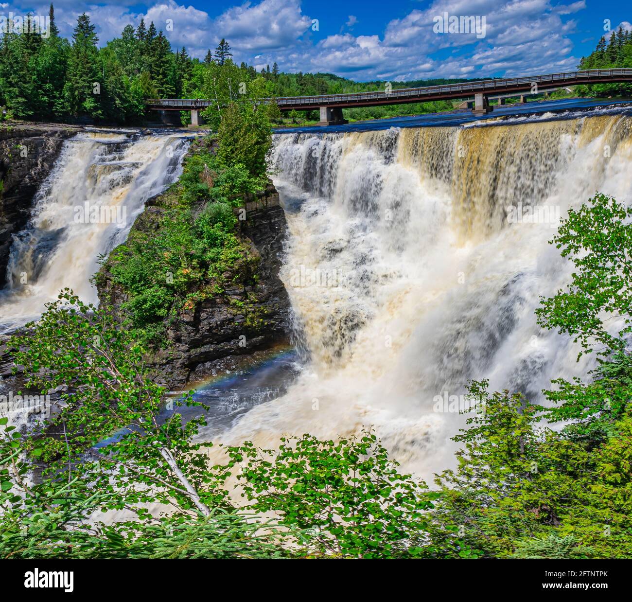 Kakabeka Falls and Cedar Falls Conservation Area Ontario Canada Stock