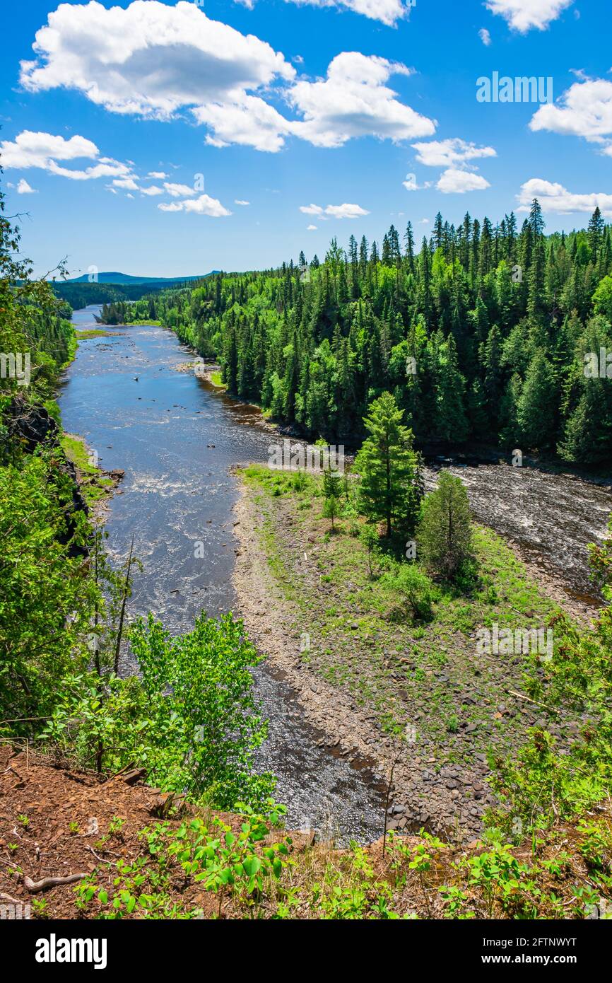 Kakabeka Falls and Cedar Falls Conservation Area Ontario Canada Stock