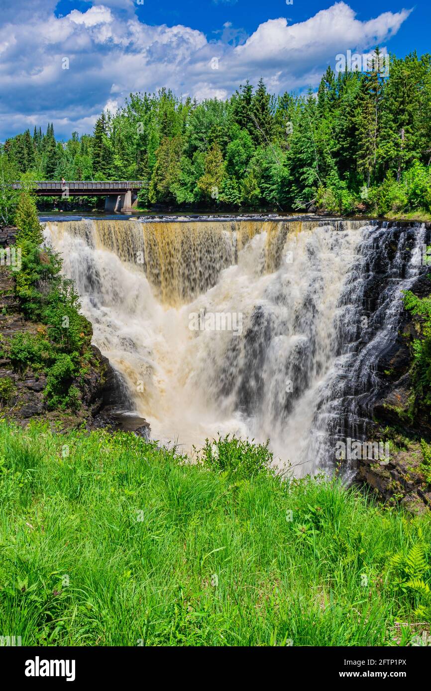 Kakabeka Falls and Cedar Falls Conservation Area Ontario Canada Stock