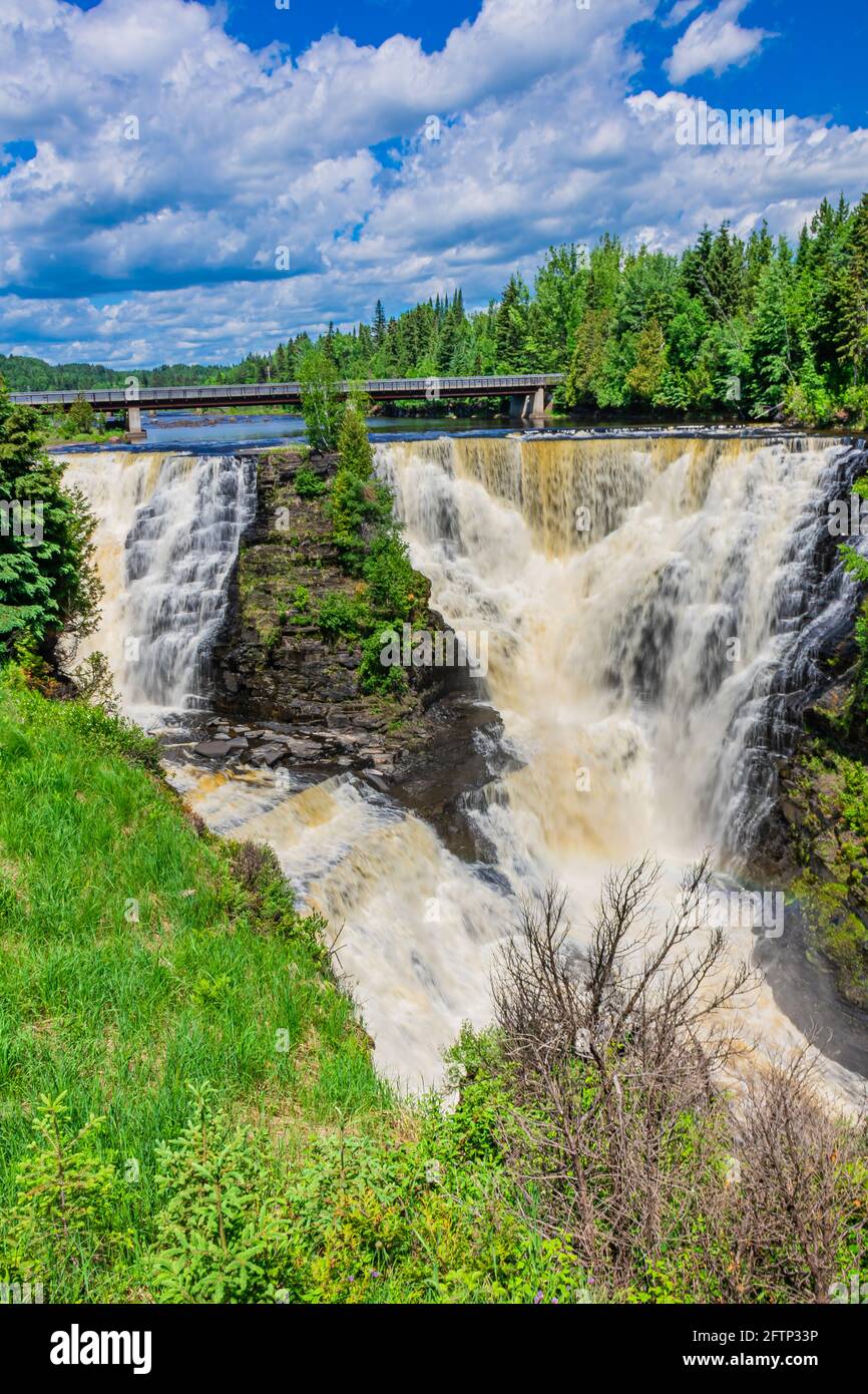 Kakabeka Falls and Cedar Falls Conservation Area Ontario Canada Stock