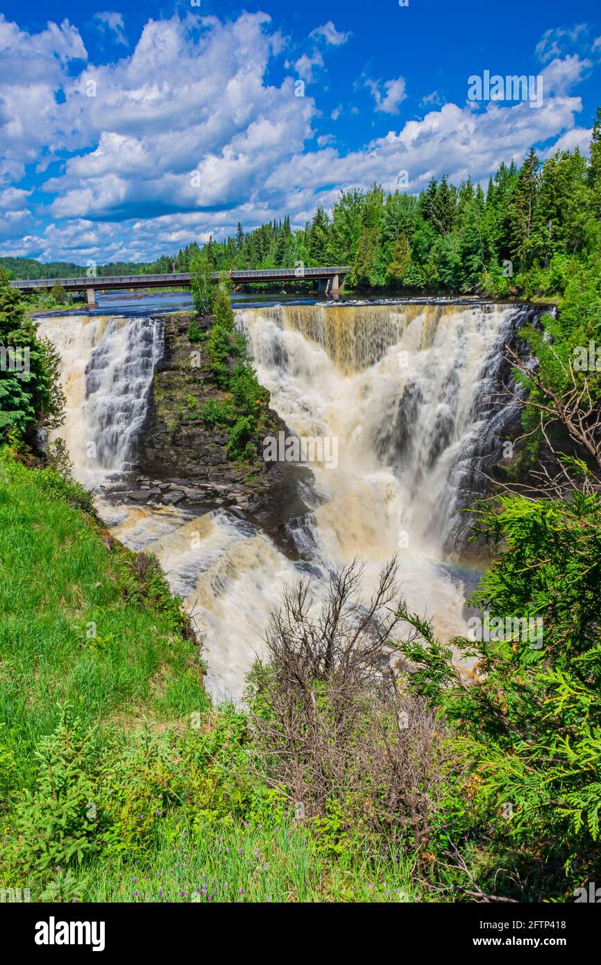 Kakabeka Falls and Cedar Falls Conservation Area Ontario Canada Stock