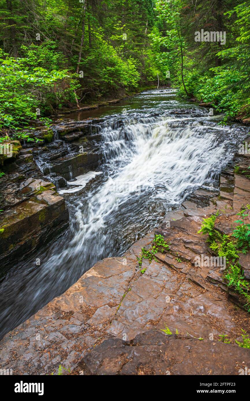 Kakabeka Falls and Cedar Falls Conservation Area Ontario Canada Stock Photo