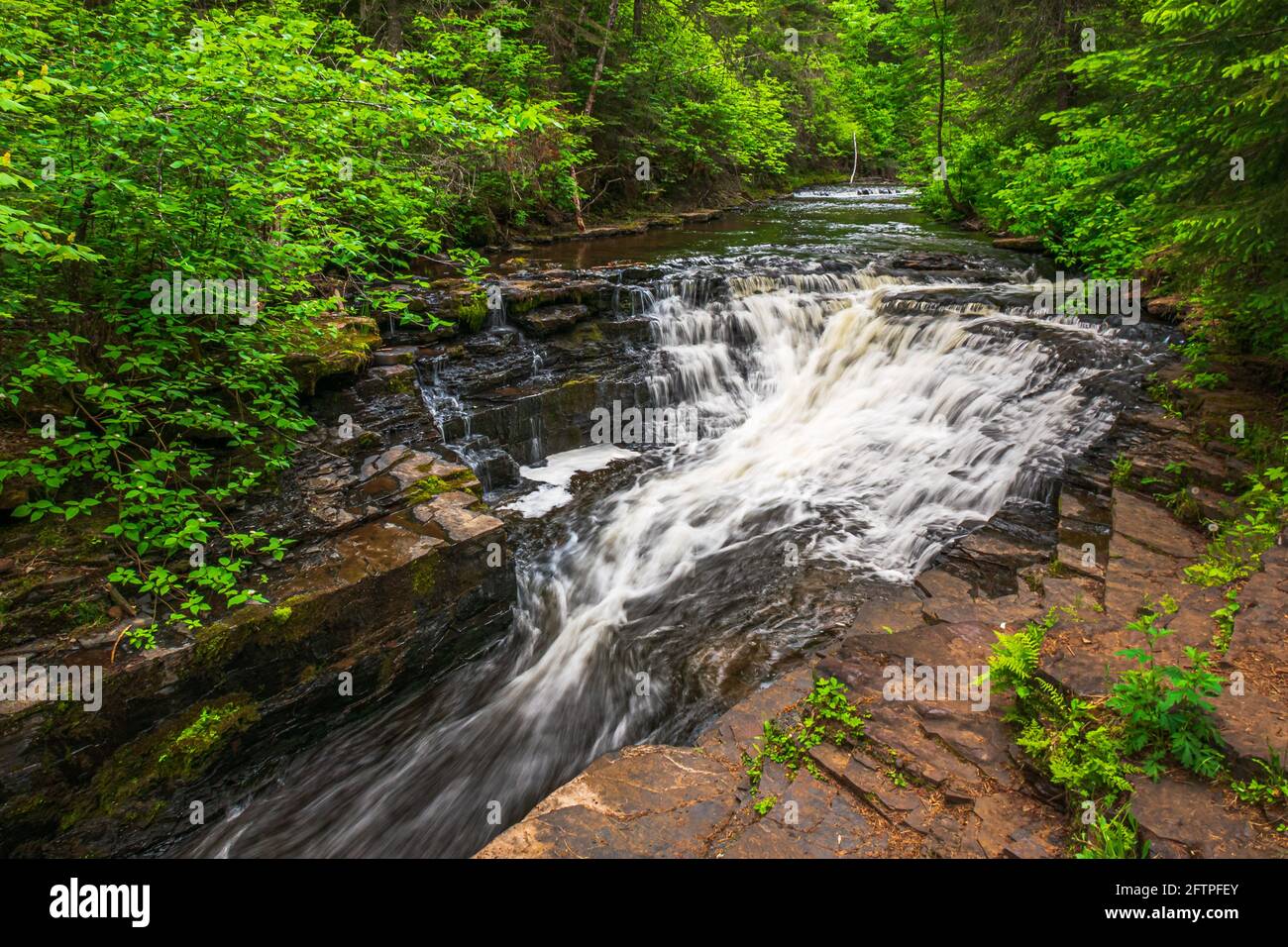 Kakabeka Falls and Cedar Falls Conservation Area Ontario Canada Stock Photo
