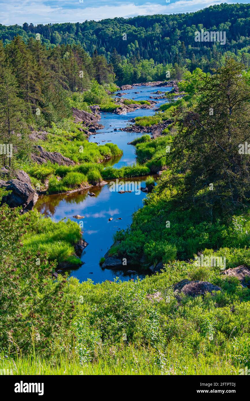 Kakabeka Falls and Cedar Falls Conservation Area Ontario Canada Stock