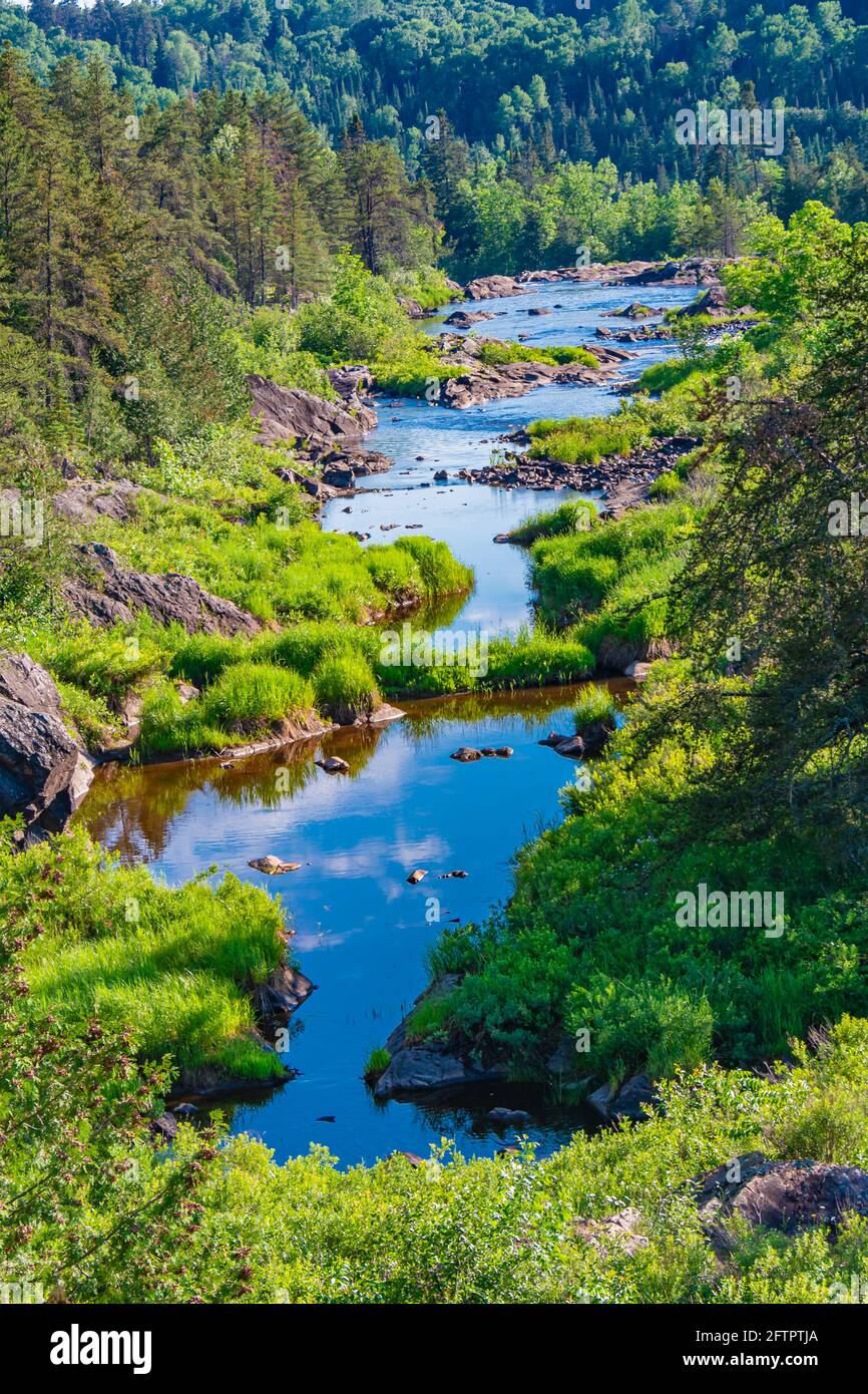 Kakabeka Falls and Cedar Falls Conservation Area Ontario Canada Stock