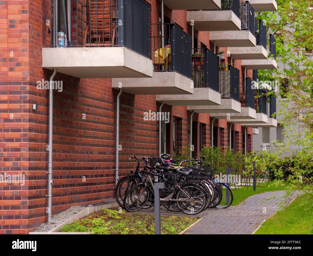 retirement housing complex „Wippsteert“Breitenfelder St. 33 in Hamburg-Hoheluft-Ost, Germany, Europe Stock Photo