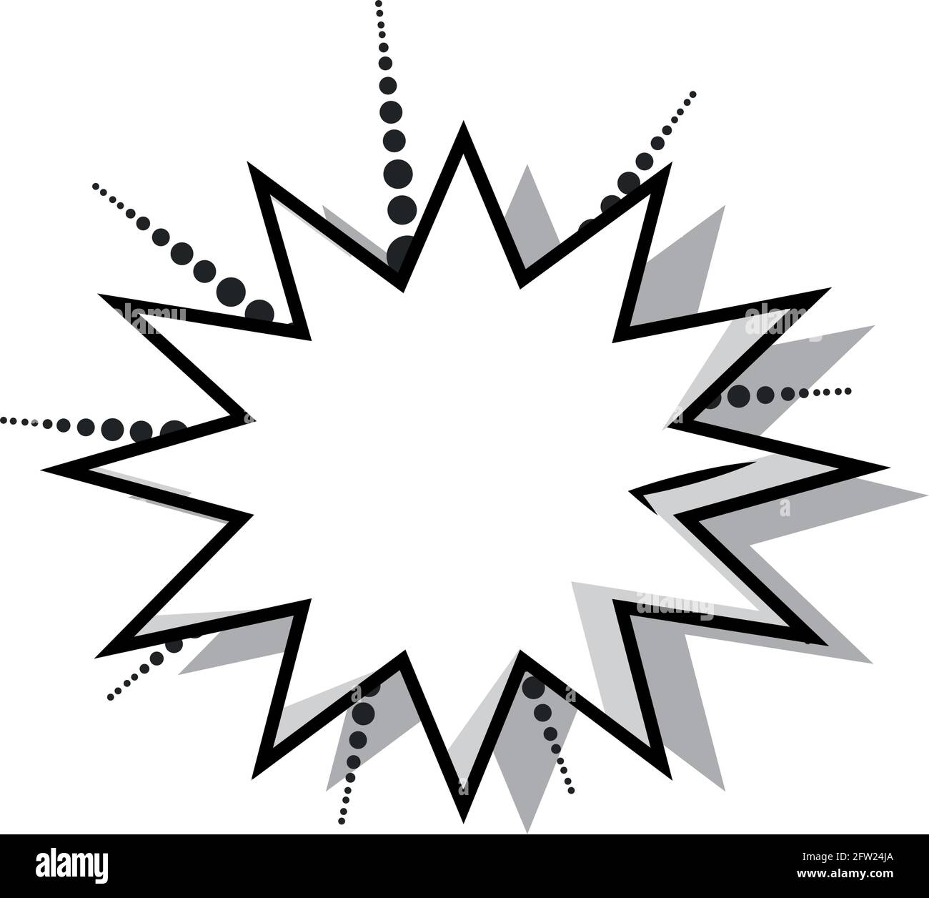 Isolated comic speech Chat bubble Cartoon Vector illustration Stock Vector