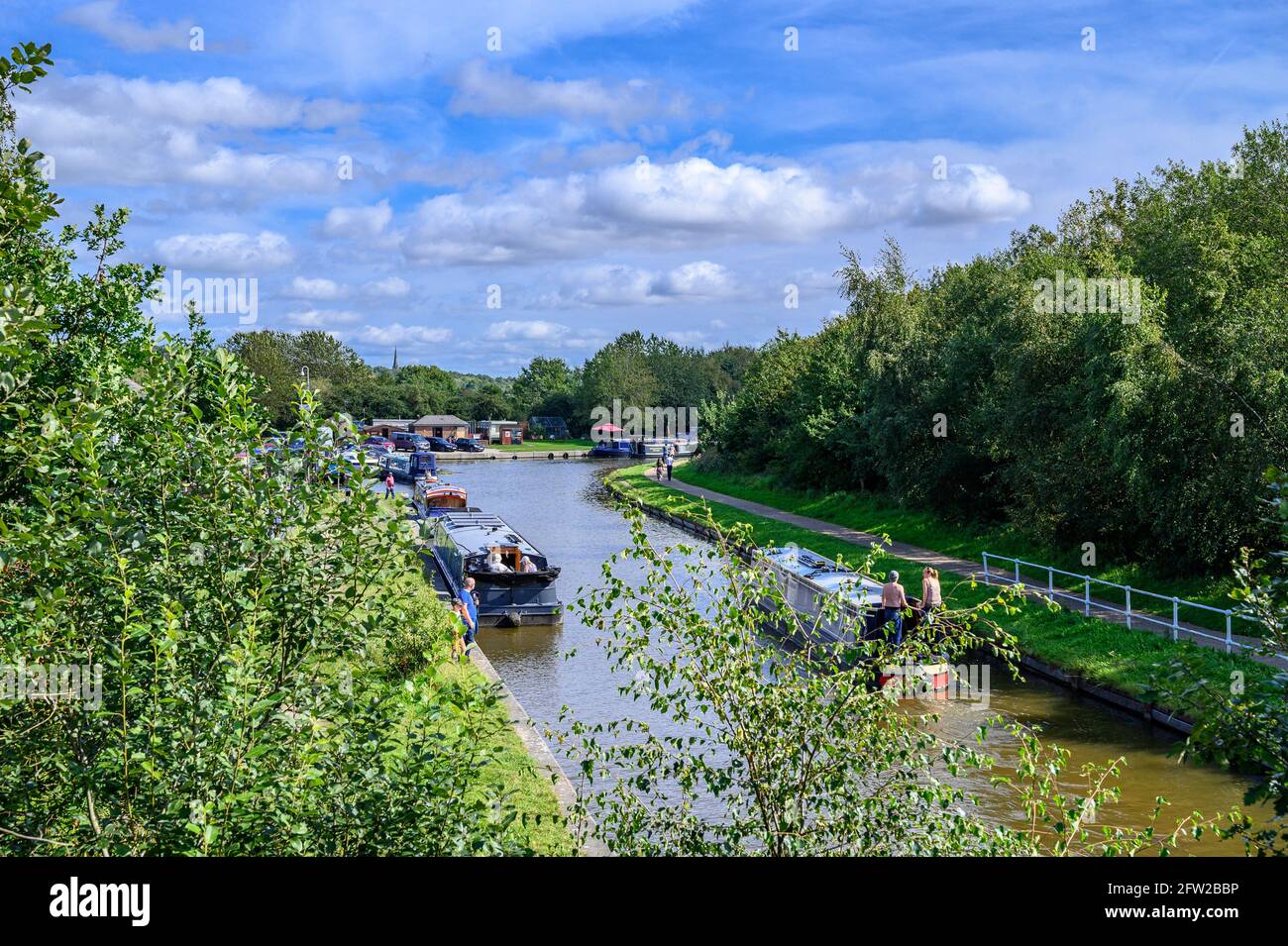 Boothstown Marina improvements, Worsley, Manchester Stock Photo Alamy
