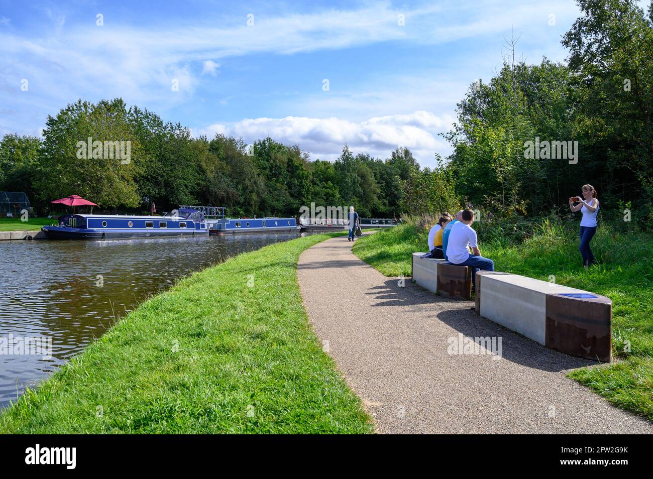 Boothstown Marina improvements, Worsley, Manchester Stock Photo Alamy