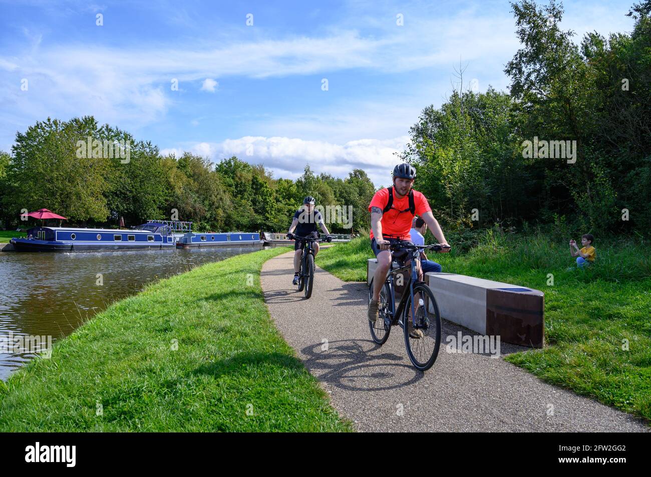 Boothstown Marina improvements, Worsley, Manchester Stock Photo Alamy