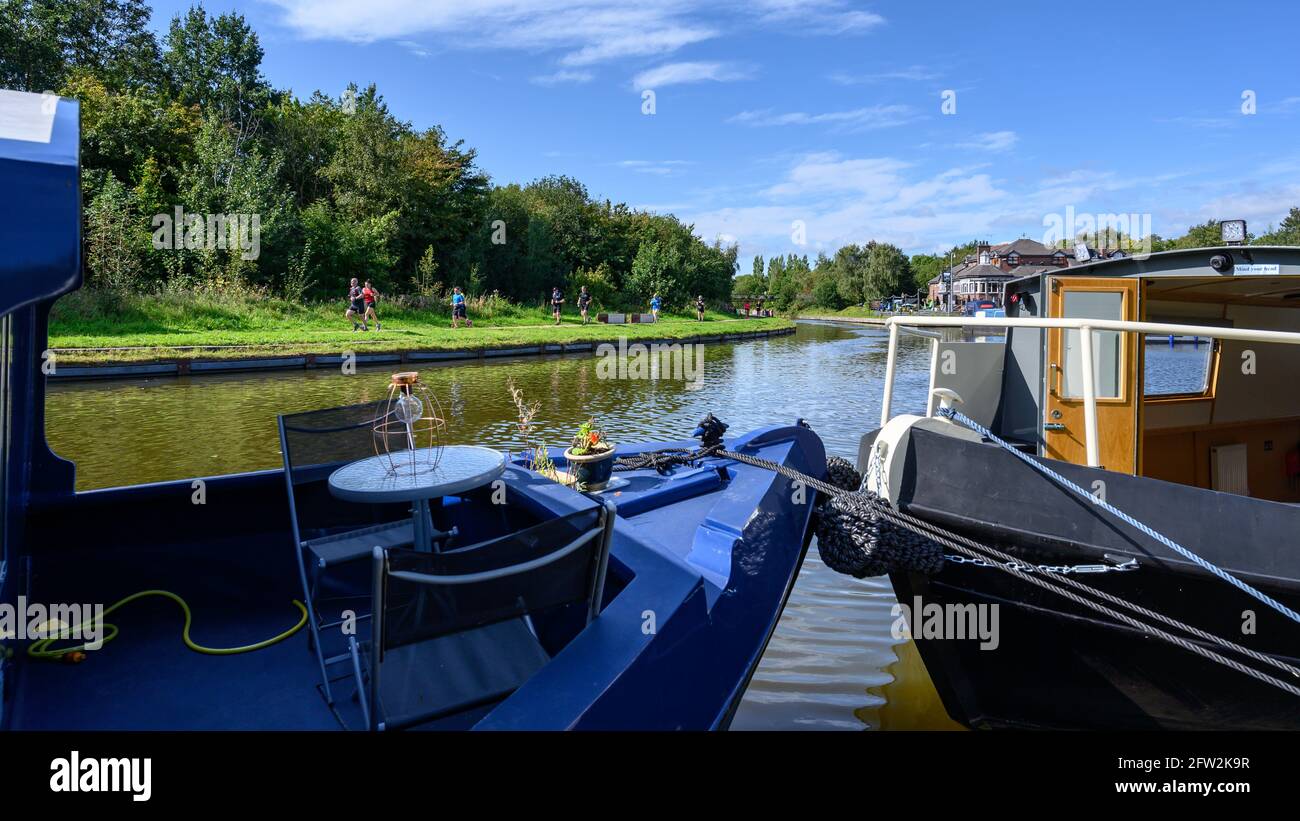 Boothstown Marina improvements, Worsley, Manchester Stock Photo Alamy