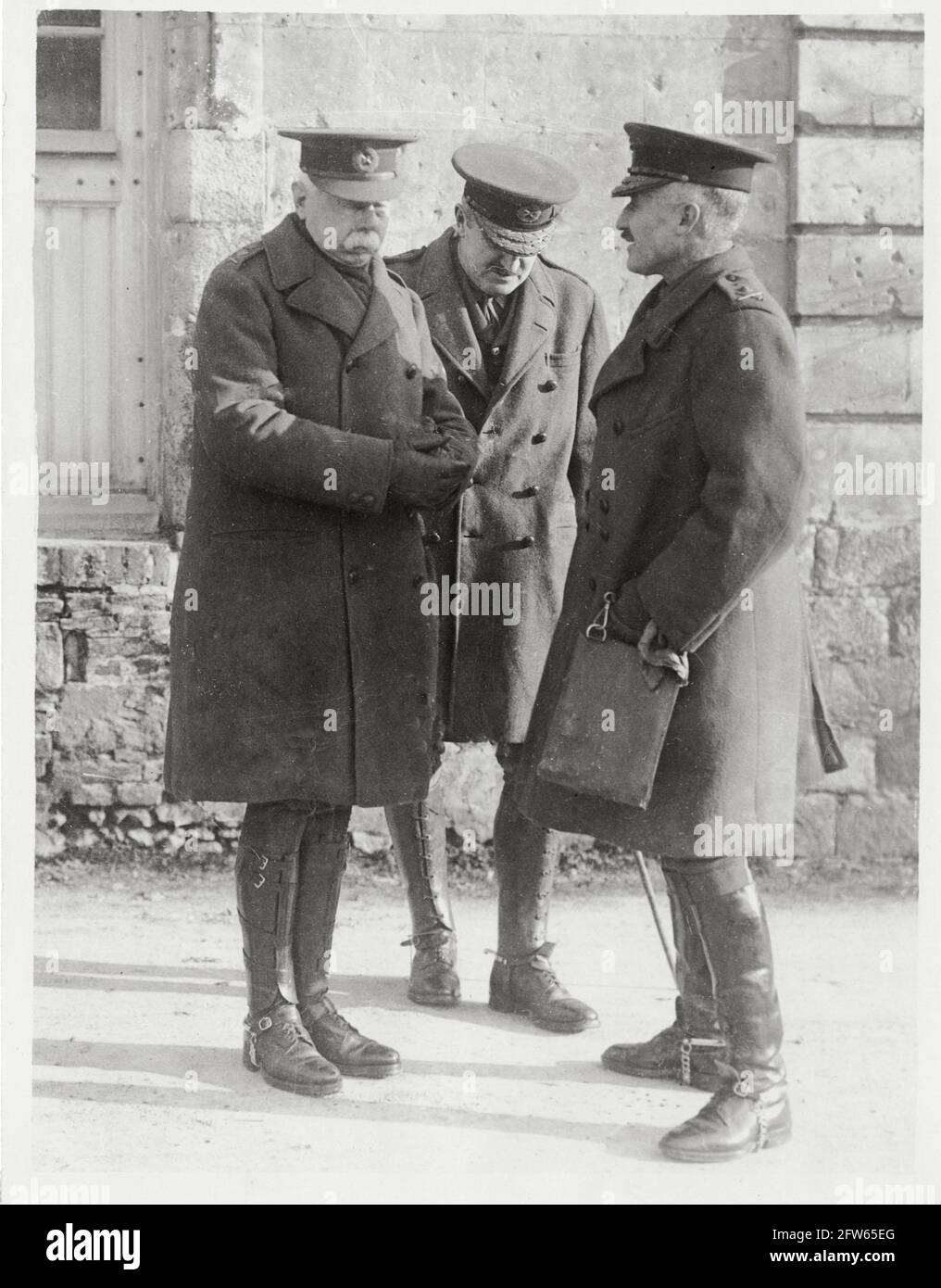 World War One, WWI, Western Front - General Sir Herbert Plumer, General Sir EHH Allenby, General HS Horne, France Stock Photo