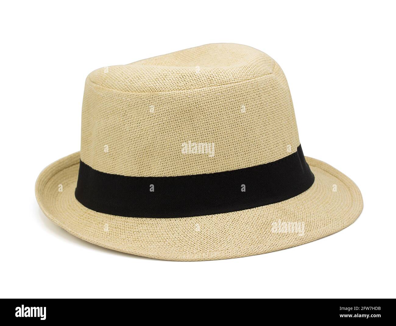 straw hat isolated on white background with clipping path Stock Photo ...