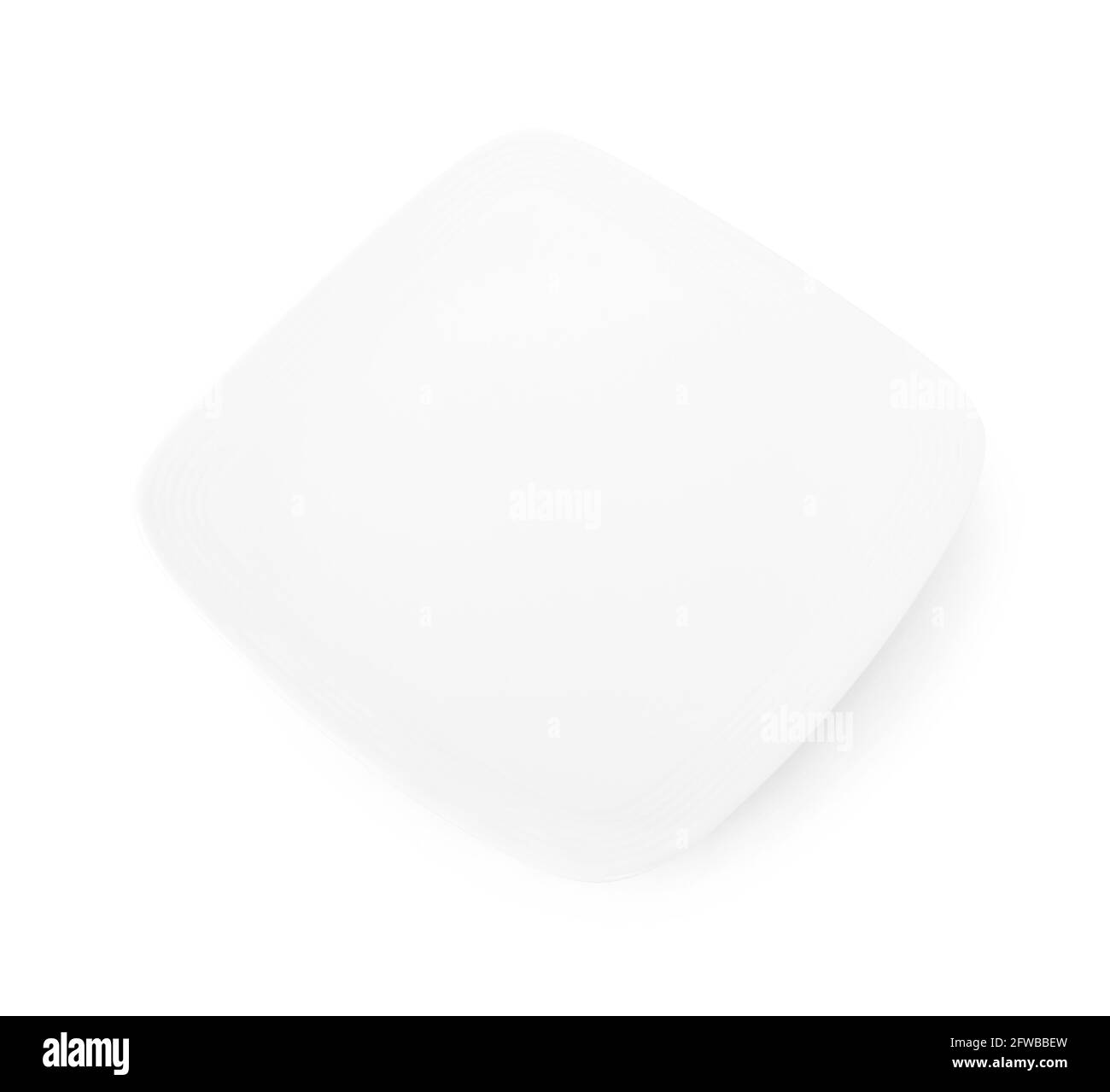 empty plate isolated on white background Stock Photo - Alamy