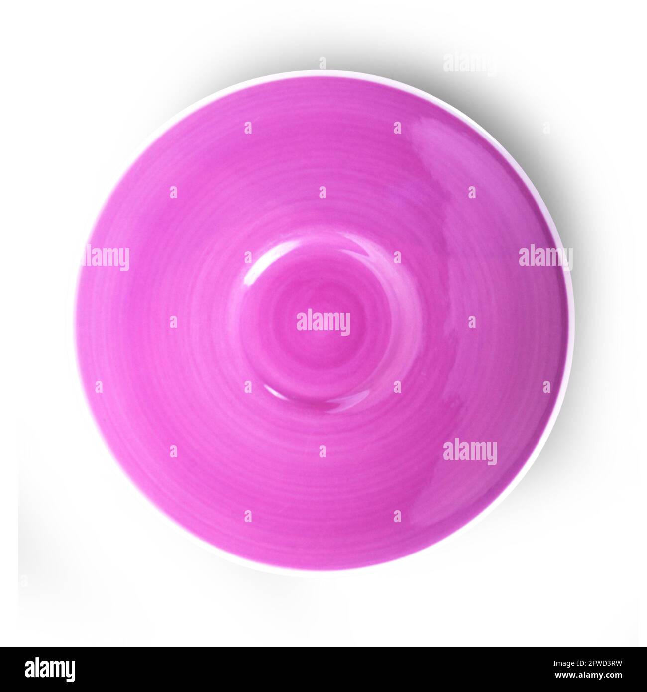 empty plate on white background Stock Photo - Alamy