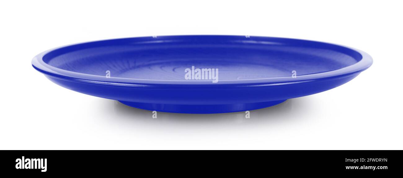 empty plate isolated on white background Stock Photo - Alamy