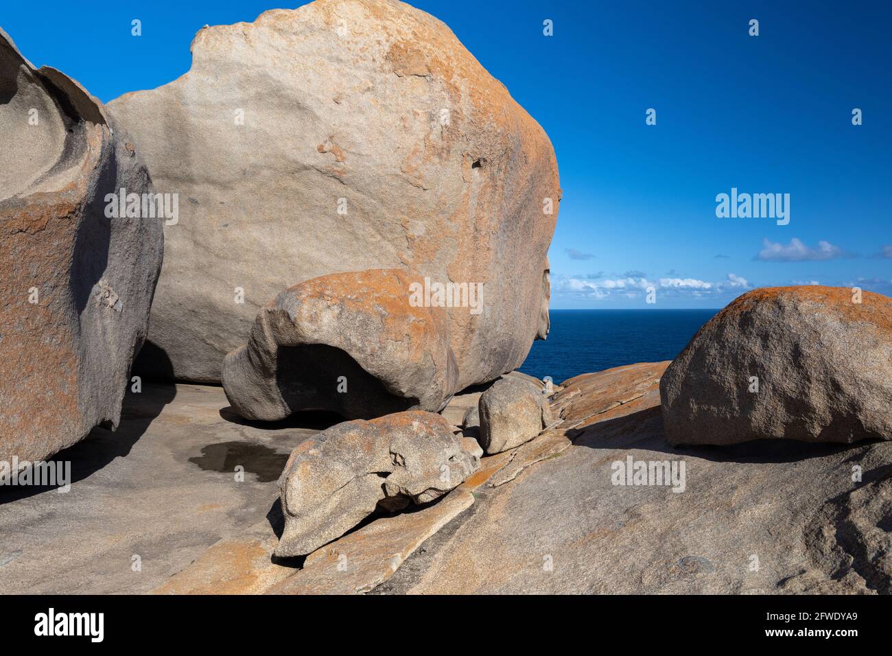remarkable rocks in the Flinders Chase National Park on Kangaroo Island ...