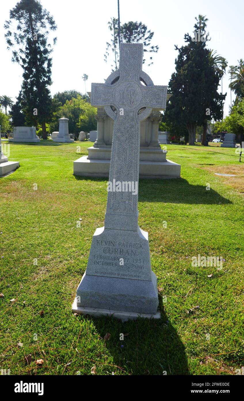 Los Angeles, California, USA 19th May 2021 A general view of atmosphere of Kevin Patrick Curran's Grave at Hollywood Forever Cemetery on May 19, 2021 in Los Angeles, California, USA. Photo by Barry King/Alamy Stock Photo Stock Photo