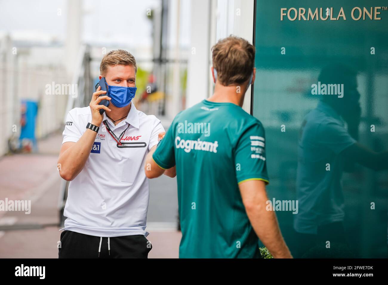 Aston martin f1 team mick schumacher hires stock photography and