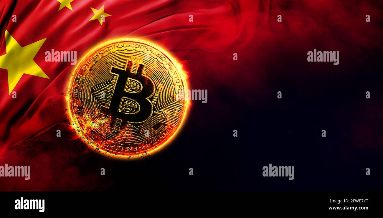 Chinese flag burning hires stock photography and images Alamy