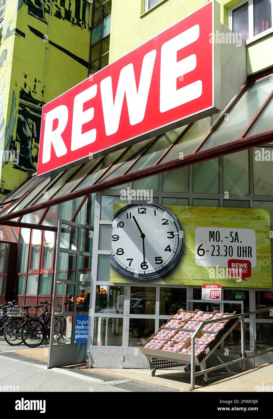 Rewe Supermarket in Charlottenburg, Berlin Stock Photo - Alamy
