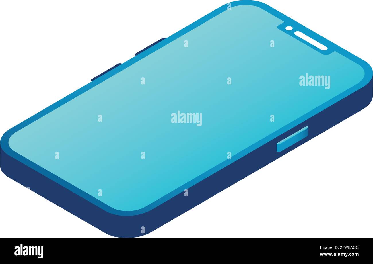 smartphone device isometric style icon Stock Vector Image & Art - Alamy