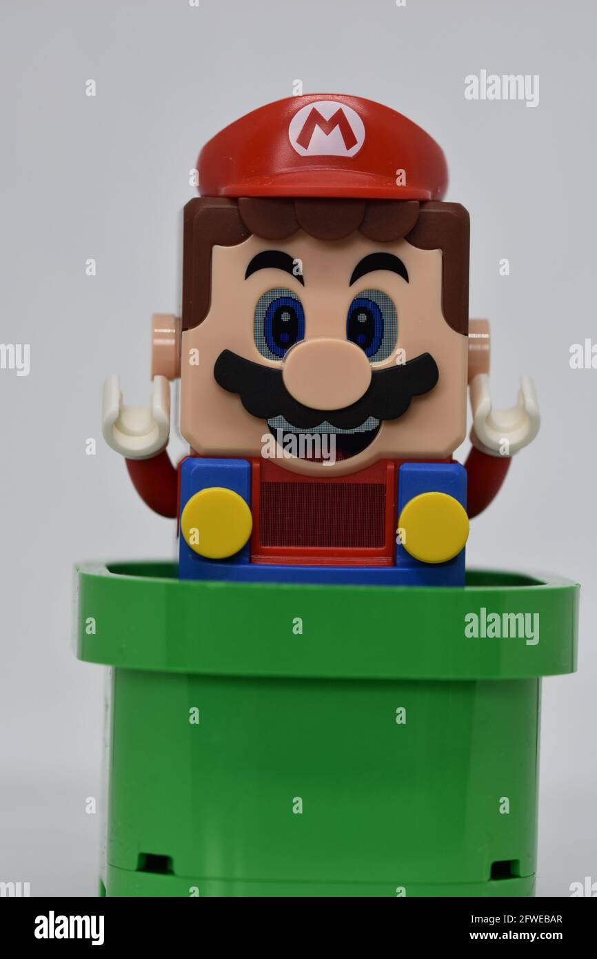 An image of Mario from the LEGO 71360 Super Mario Adventures with Mario