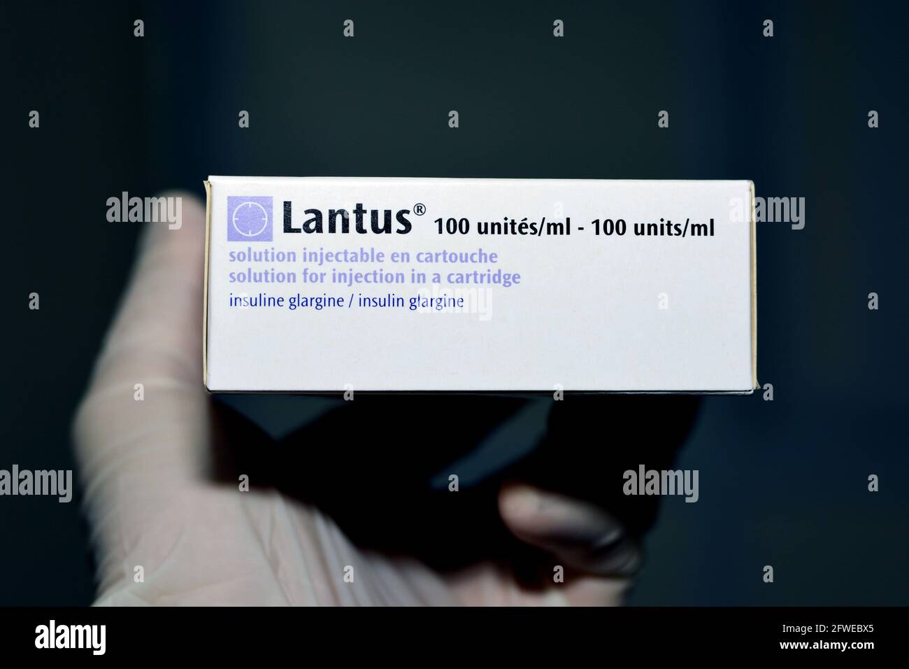 Lantus (insulin glargine injection) 100 Units cartridge is indicated in